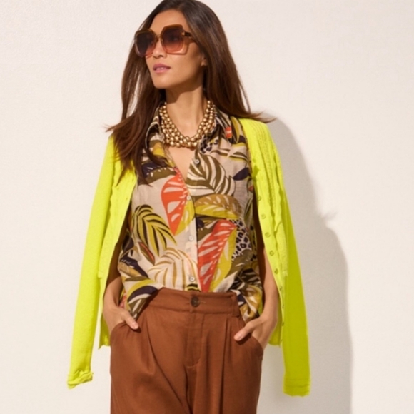 Cabi Luster cardigan lemon lime - Picture 13 of 14